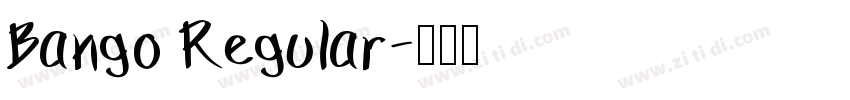Bango Regular字体转换
